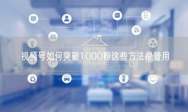 视频号如何突破1000粉这些方法很管用